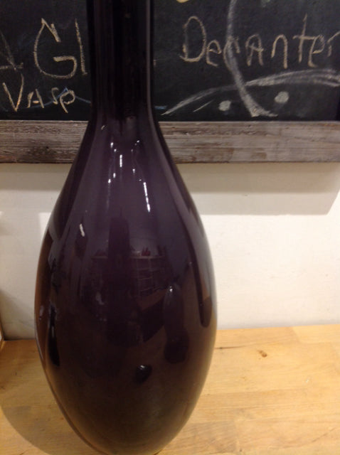 Vase- 19" Purple Glass