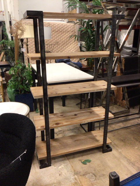 36x62 Wood/Metal Shelf Unit