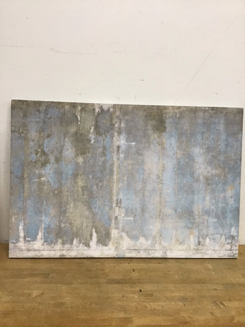 45"x30 Abstract Beige Blue & Gray Print
