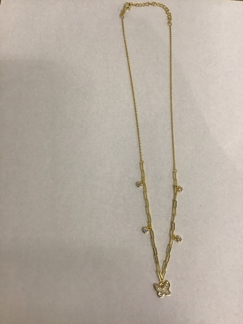 18" Cartier Like 925 Butterfly Necklace