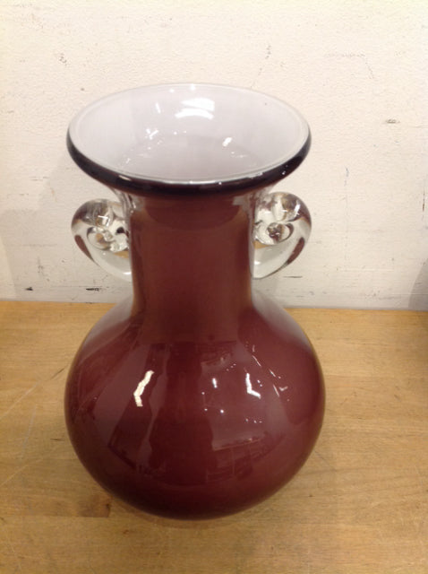 Vase- 9" Purple Glass