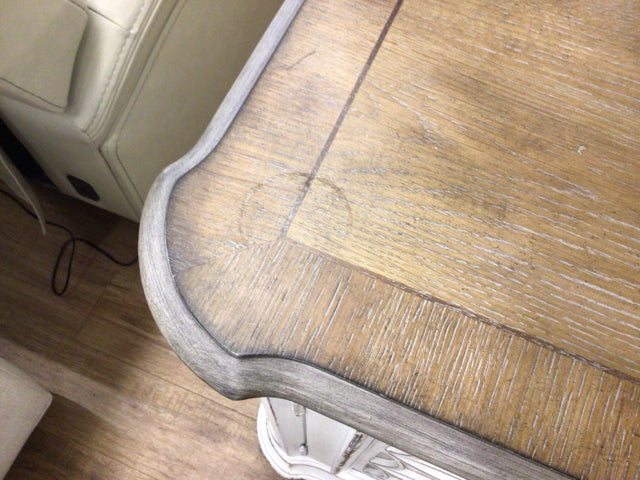 AS-IS Liberty Furniture Distressed White Media Console