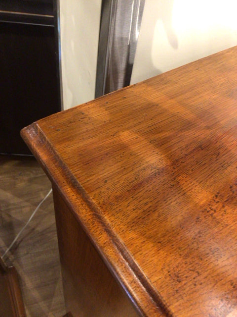 AS-IS Wood Five Drawer Dresser