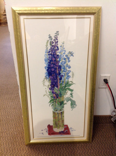 21"x39" Floral Framed Art