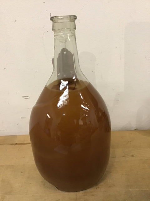 13" Painted Glass Bottle