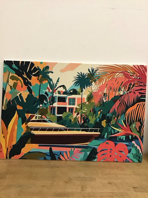 26"x38" Marina Art By Monika Jones