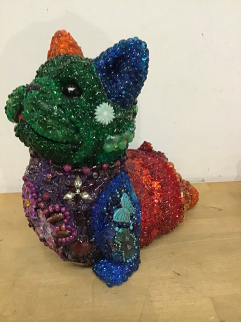 14" x 12" Dog Sculpture "Namasta"