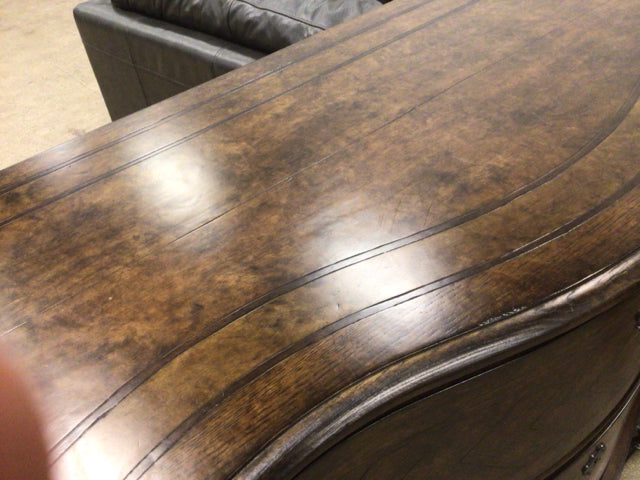 AS-IS A.R.T Furniture Dark Wood Nine Drawer Dresser(Top Scratches)