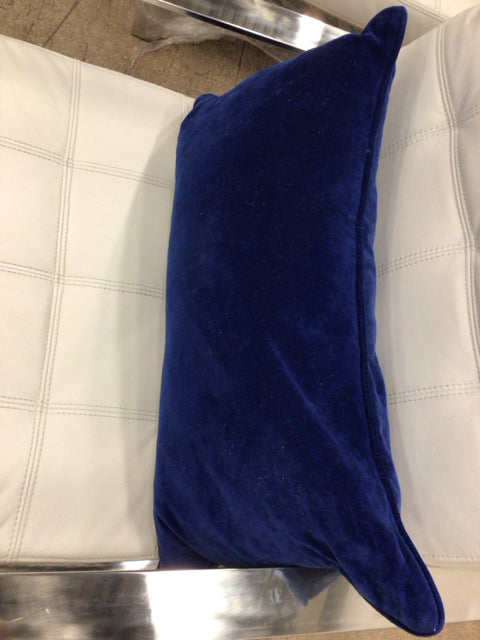 Blue Velvet Lumbar Pillow