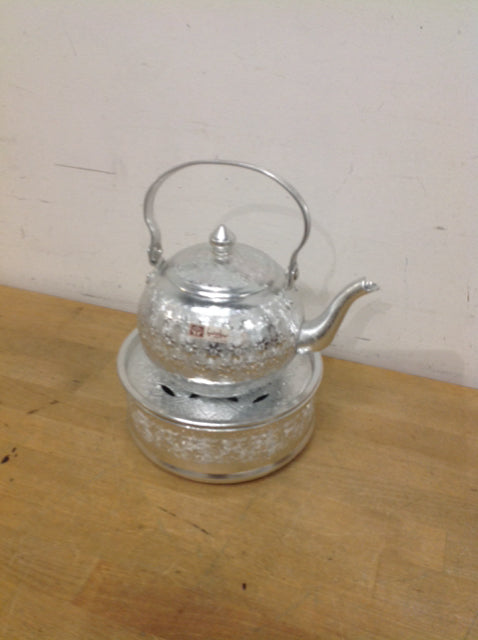 Thailand Silver Teapot On Stand