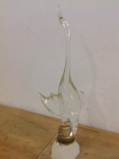 27" Signed Glass Bird
