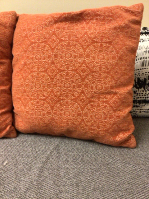 Orange Medallion Pillow