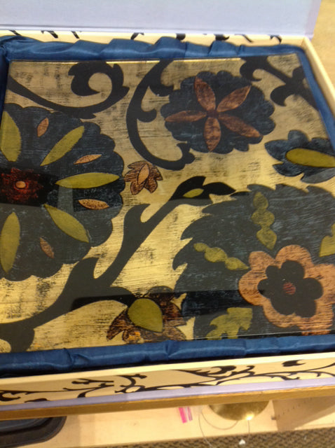 10" Prima Design Glass Flower Tray