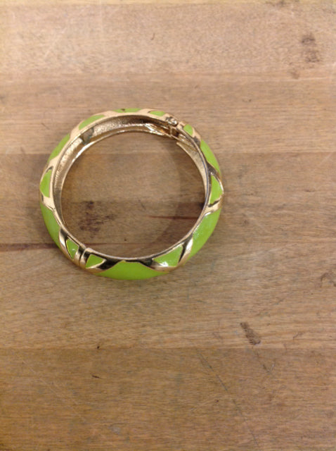 Bracelet Green/Goldtone Enamel