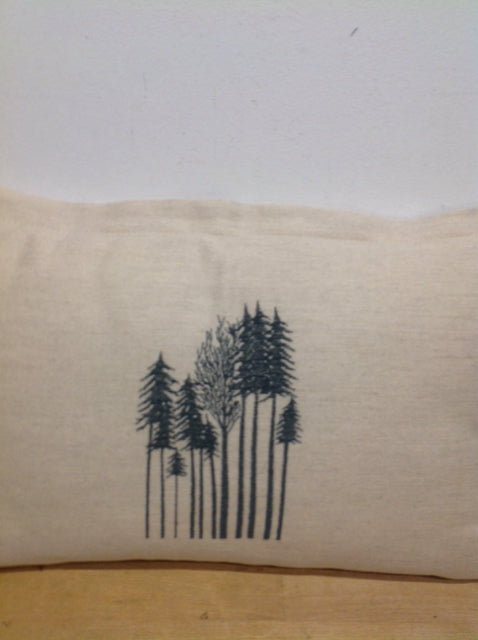 Pillow- 21" Italy Cream Linen W Trees