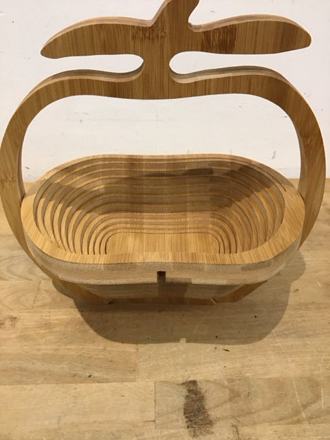 11" Bamboo Folding Apple Bowl