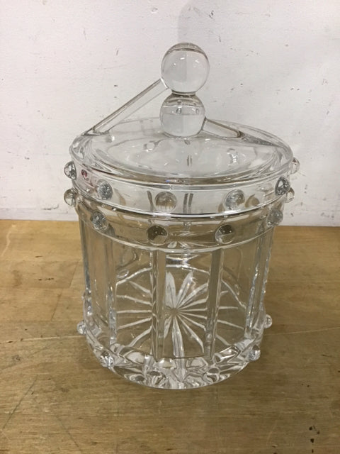 8" Crystal Lidded Jar