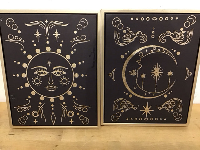 11"x14" Black & Gold Mystical Art