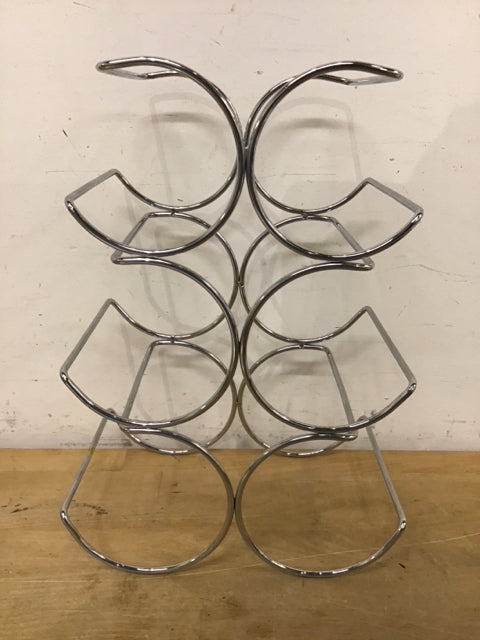 14" Chrome Wine Rack