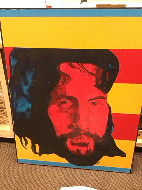 34"x44" Red Face Man Art
