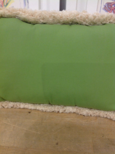 Pillow - 20" Green W Fringe