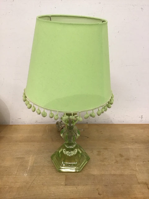 18" Green Lamp