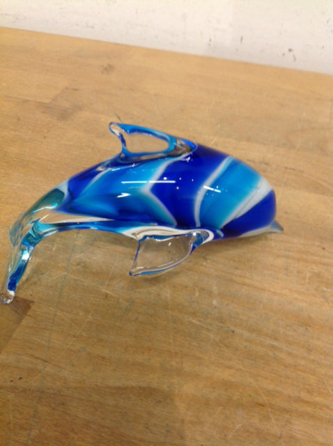5" Art Glass Dolphin