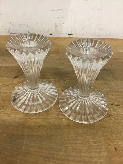 4" Bezel Marquis By Waterford Candle Holders