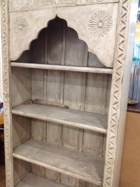 As Is Washed Wood Moroccan 4 Shelf