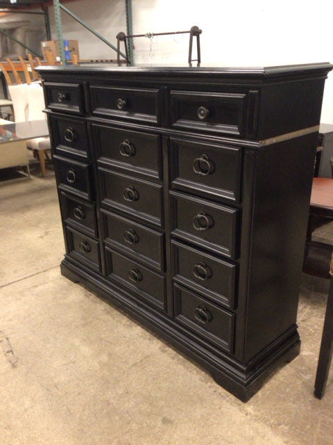 Havertys Black 15 Drawer Dresser