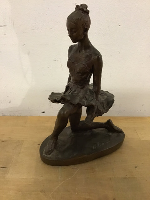 "Nathan David" Bronze Ballerina Curtain Call