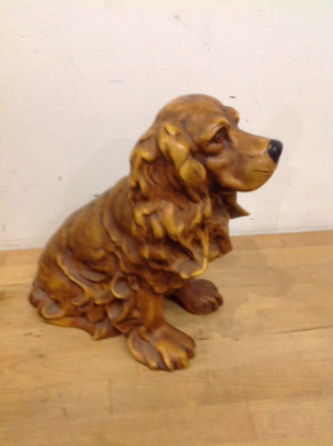 11" Brown Ceramic Dog