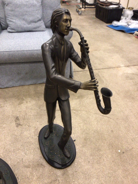 Bronze Musician Sculpture