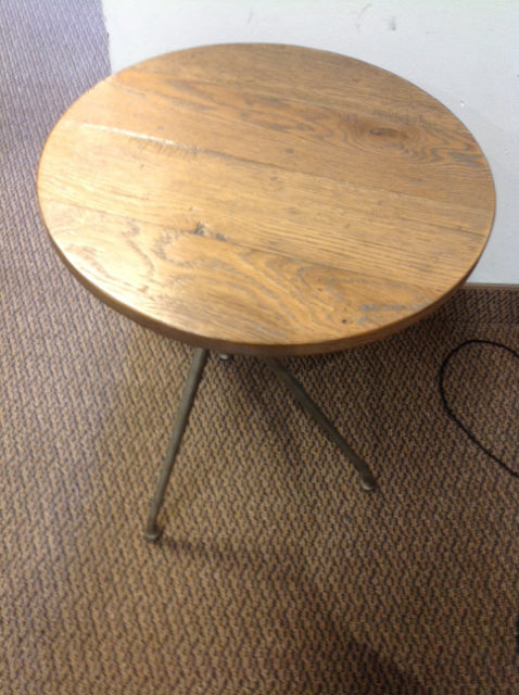Theodore Alexander Wood & Metal Accent Table