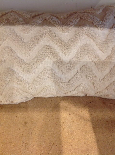 Pillow- 23" Cream Chevron
