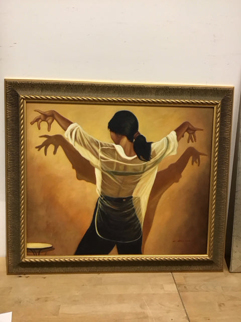 25"x29" C. Kramer Woman Framed Art