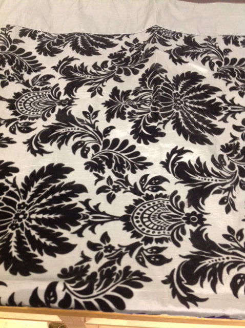 Silver & Black Table Scarf