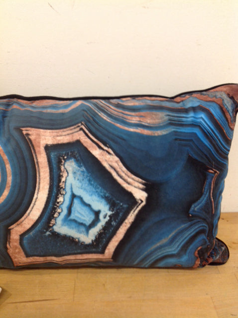 Pillow - 16" Blue Fleece Print