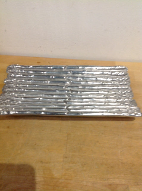 Tray- 11" Silver Metal