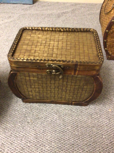 Small Metal Wrapped & Wood Box