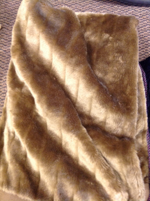 Throw- Brown Faux Fur