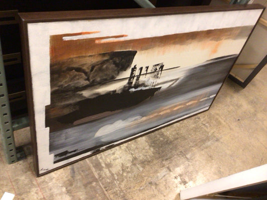 48x30 Framed Abstract Art