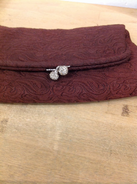 Women's - Vintage Coblentz Brown Rhinestone Purse