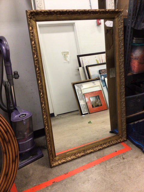 35x54 Vintage Gold Framed Mirror
