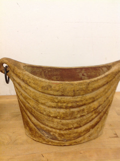 Vase- 15" Tan Aged Pottery