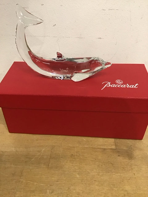 Baccarat Crystal Dolphin Figurine