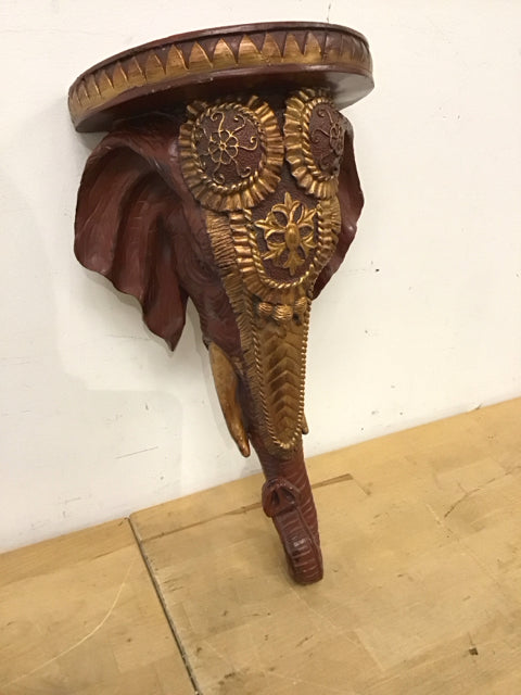 17" Resin Elephan Wall Art