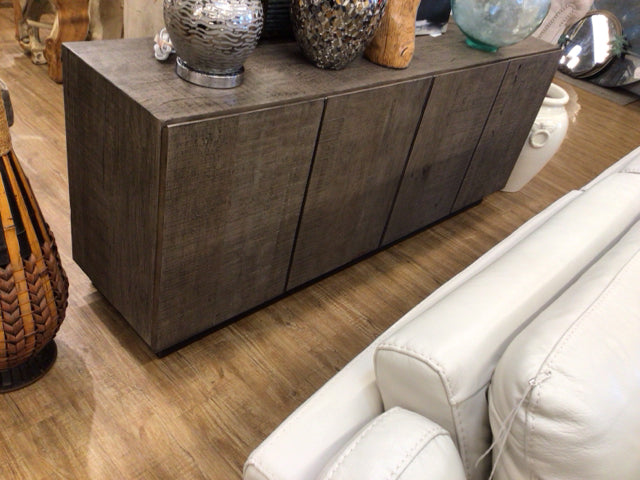 RH Grey Wood Four Door Cabinet