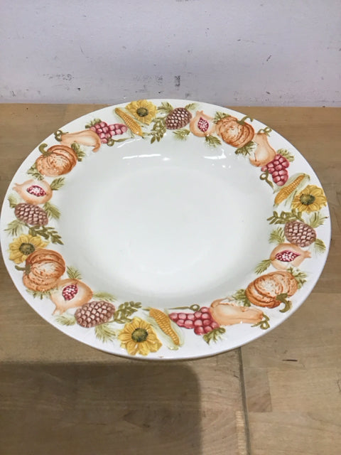 14" Fall Ceramic Bowl