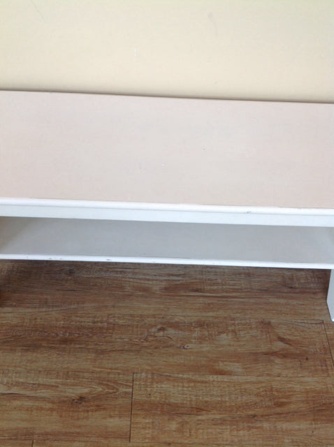 Bench- P B Painted White Wood